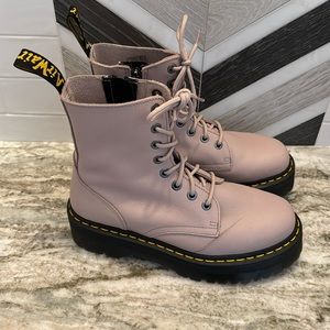Dr. Martens Platform Taupe Jadon Pisa Platform Boots; size 10; perfect condition